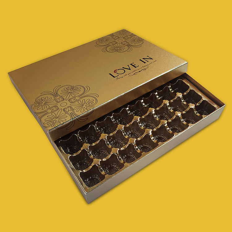 Luxury Chocolate Gift Box With Plastic Insert