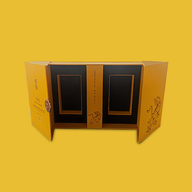 Customized Printing Double- Door Tea Gift Box 